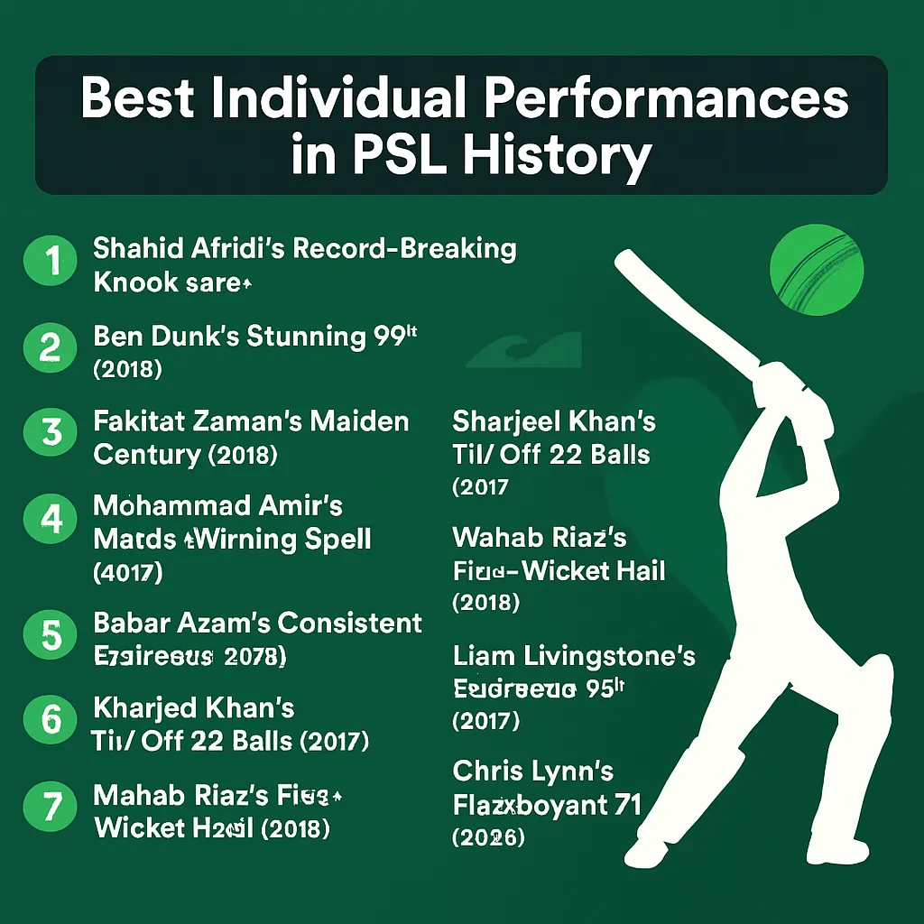 Performances in PSL History
